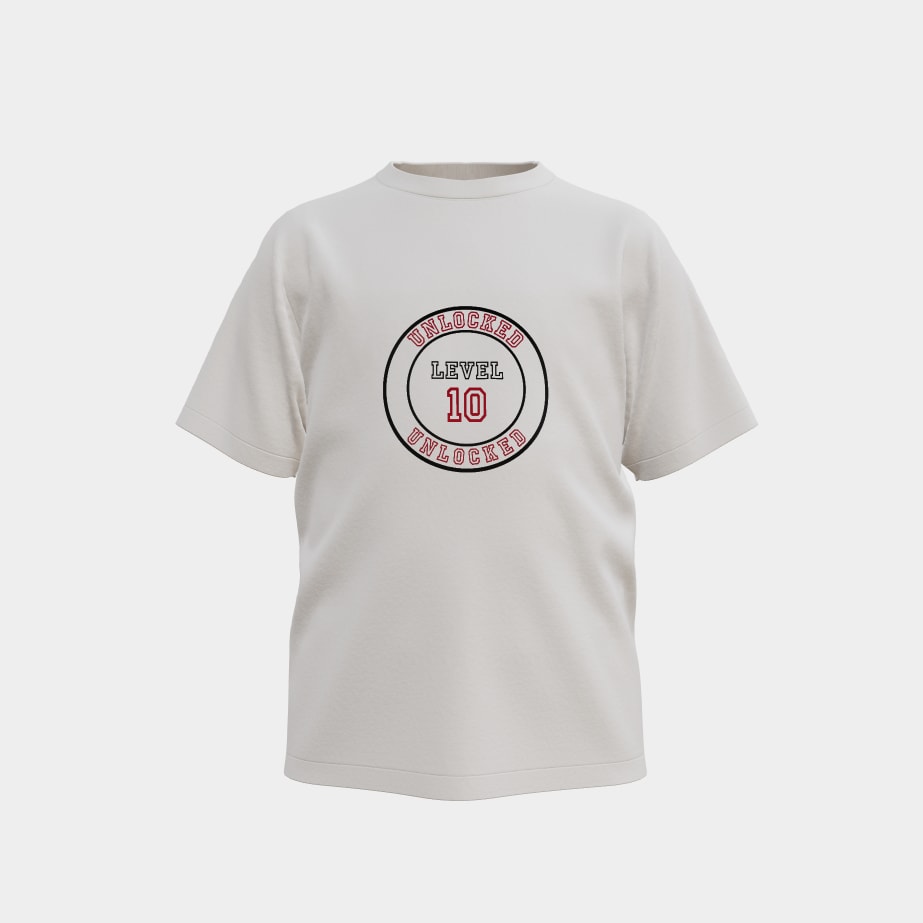 Custom Level 10 Unlocked birthday t-shirt